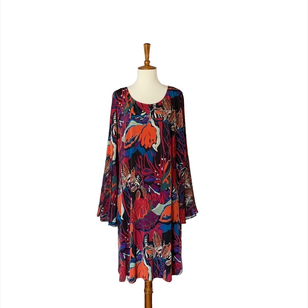 Ivy‎ Road Floral Shift Dress Size 1X Multi Color